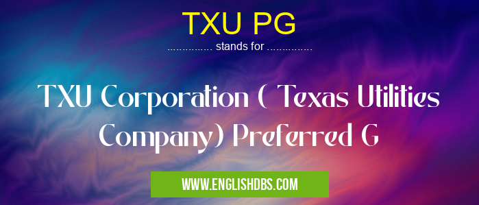 TXU PG