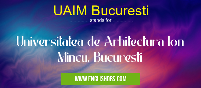 UAIM Bucuresti