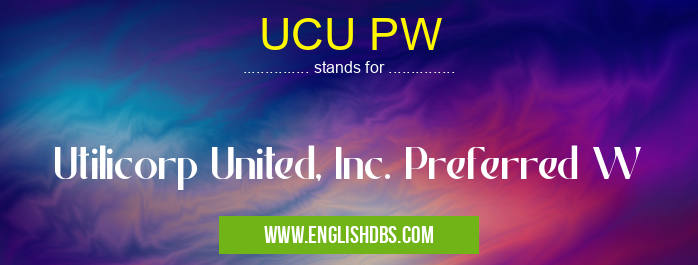 UCU PW