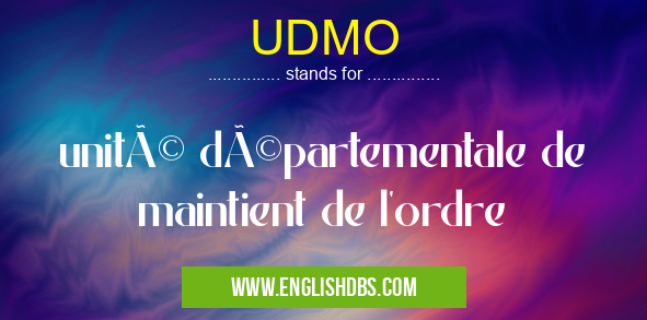 UDMO