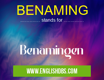 BENAMING