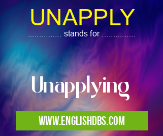 UNAPPLY