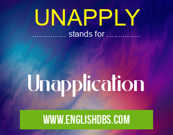 UNAPPLY