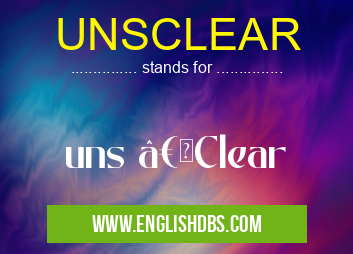 UNSCLEAR