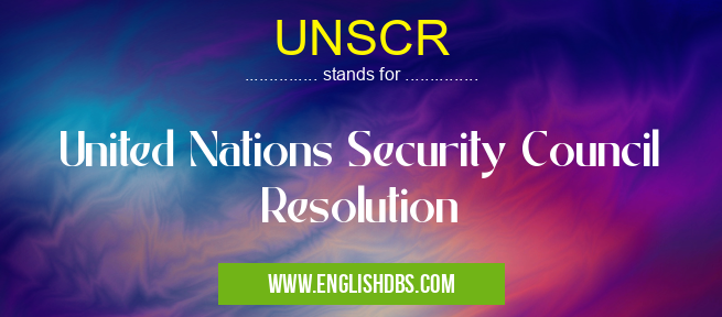 UNSCR