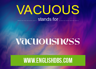 VACUOUS