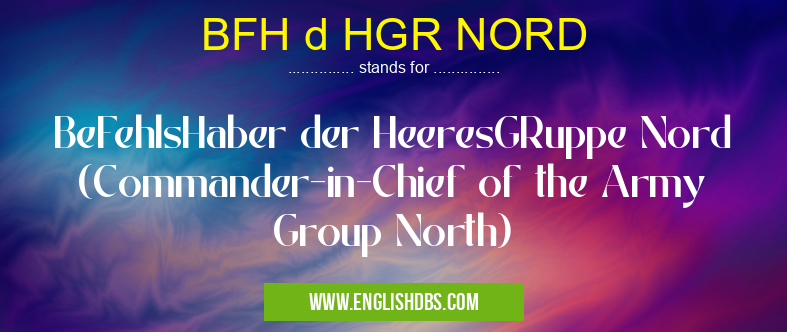 BFH d HGR NORD