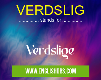 VERDSLIG