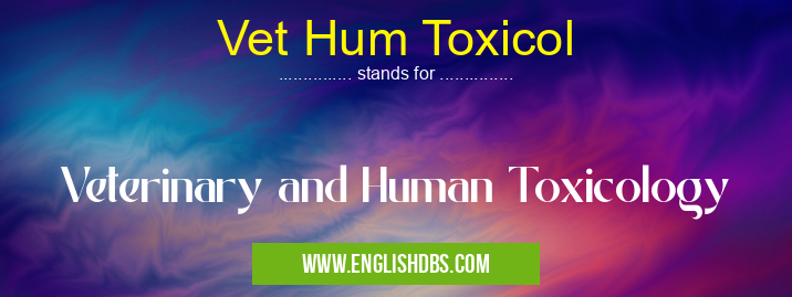 Vet Hum Toxicol