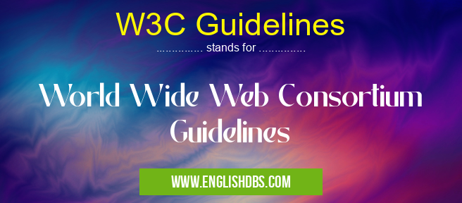 W3C Guidelines