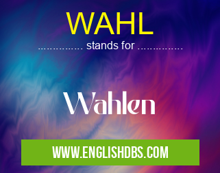 WAHL