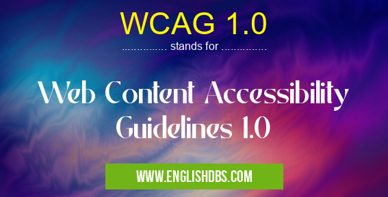 WCAG 1.0