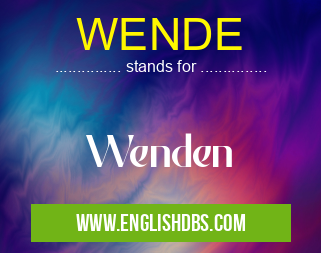 WENDE