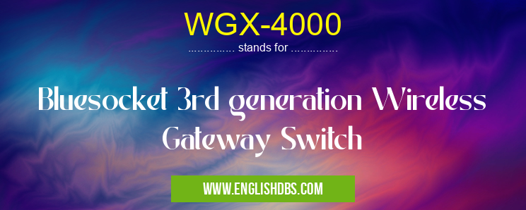 WGX-4000