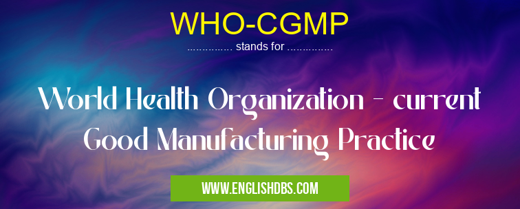 WHO-CGMP