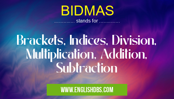 BIDMAS