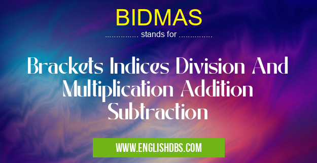 BIDMAS