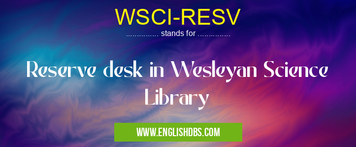 WSCI-RESV