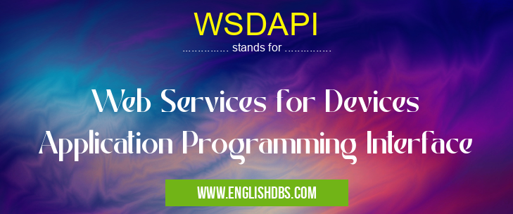 WSDAPI