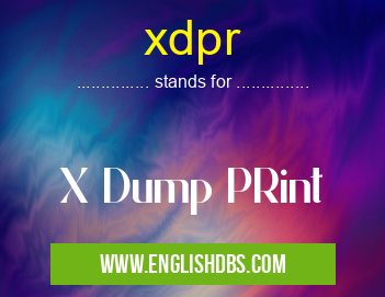 xdpr