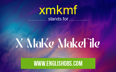 xmkmf