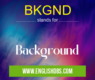 BKGND