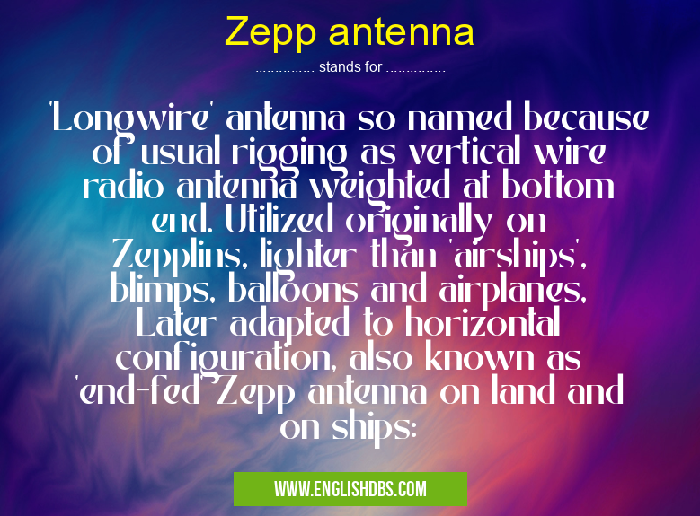 Zepp antenna