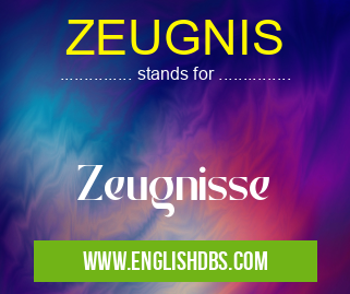 ZEUGNIS