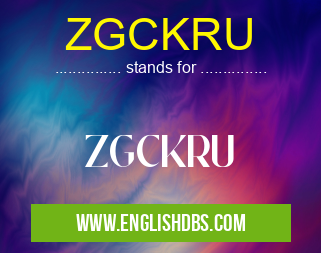 ZGCKRU