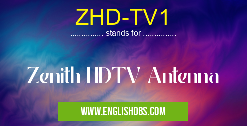 ZHD-TV1