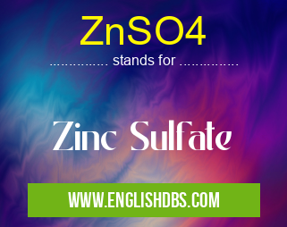 ZnSO4