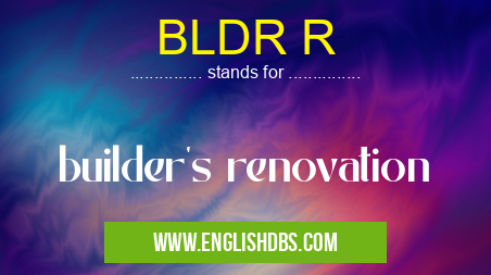 BLDR R