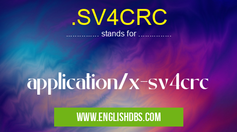 .SV4CRC