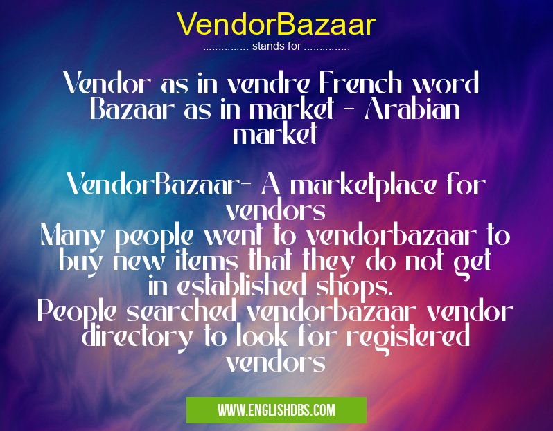 VendorBazaar