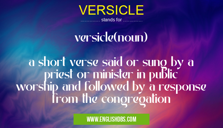 VERSICLE