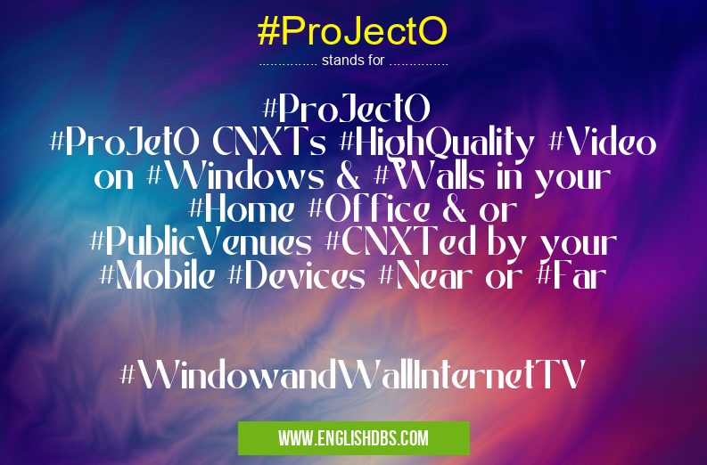 #ProJectO