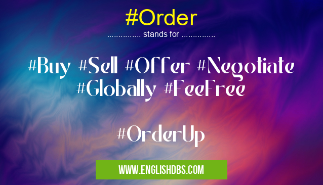 #Order