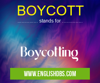 BOYCOTT