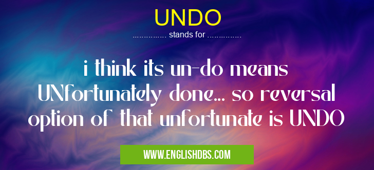 UNDO