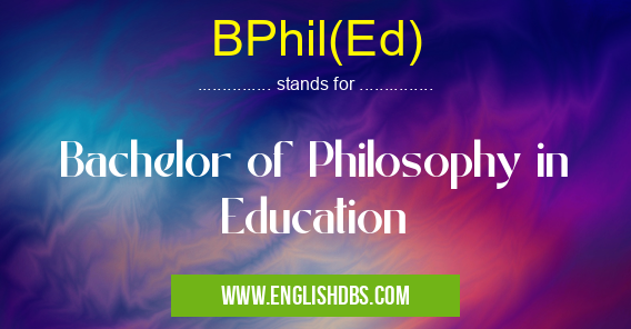 BPhil(Ed)