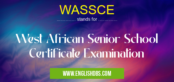 WASSCE